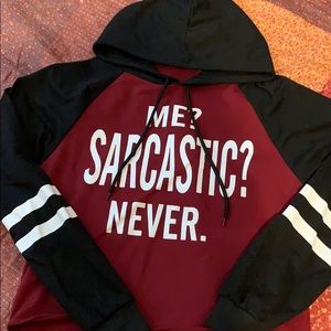 Funny Cropped Hoodie